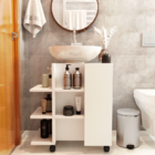 Gabinete De Banheiro Classic Para Pia De Coluna - Jm3 Móveis