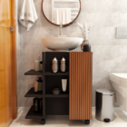 Gabinete De Banheiro Classic Para Pia De Coluna - Jm3 Móveis