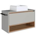 Gabinete De Banheiro Com Cuba 01 Pt 80cm Proddy