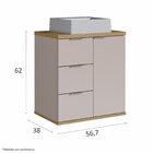 Gabinete De Banheiro Com Cuba Bray 57cm Nude