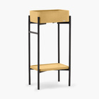 Gabinete De Banheiro Com Cuba Concreto 42 Cm (tessa Gold)