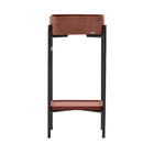 Gabinete De Banheiro Com Cuba Concreto 42 Cm (tessa Terracota)