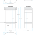 Gabinete De Banheiro Com Cuba Concreto 55 Cm (lotus Salmão)