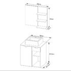Gabinete De Banheiro Com Cuba E Espelheira 60cm Multimóveis C