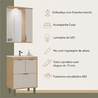 Gabinete De Banheiro Com Cuba E Espelheira Com Led 59cm Multi