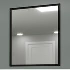 Gabinete de Banheiro Com Cuba E Espelho 80cm MDF Grafite E Al