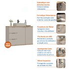 Gabinete De Banheiro Com Cuba Galway 76cm Nude