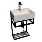 Gabinete De Banheiro Com Cuba Iron Los Angeles Branco E Preto