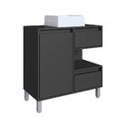 Gabinete De Banheiro Com Cuba Paula I 1 Pt 2 Gv Grafite