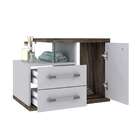 Gabinete De Banheiro Com Cuba Q39 Wood 1 Pt 2 Gv Branco E Car