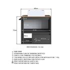 Gabinete De Banheiro Com Cuba Vigo 1 Pt 1 Gv Grafite E Mel