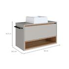 Gabinete De Banheiro Com Cuba Viseu 1 Pt Arenas E Mel