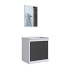 Gabinete De Banheiro Com Espelheira Arizona 44cm Com Pia Embu