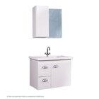 Gabinete De Banheiro Com Espelheira Kit Campinas 60cm Branco