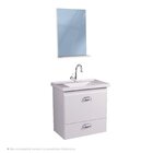 Gabinete De Banheiro Com Espelheira Kit Guarulhos 50cm Branco
