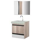 Gabinete De Banheiro Com Espelheira Kit Natal 50cm Cor:barriq