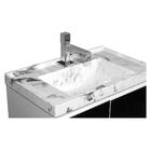 Gabinete De Banheiro Com Espelheira Kit Palmas 50cm Cor:branc