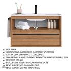 Gabinete De Banheiro Com Lavatorio 80cm Proddy