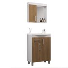 Gabinete De Banheiro Com Lavatório E Armário Branco/itapuã