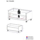 Gabinete De Banheiro Com Rodízios Multimóveis 80 Cm Fgl2608 B