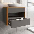 Gabinete De Banheiro Copenhague Titanium Naturalle