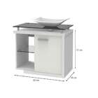 Gabinete De Banheiro Dama 1 Pt Branco