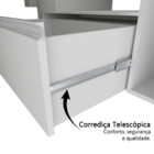 Gabinete de Banheiro em MDF com Espelheira Bandeirantes 050 B