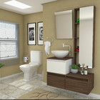 Gabinete de Banheiro Florença 62x92x44cm Terracota  Darabas Agardi