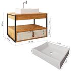 Gabinete De Banheiro Harley Com Espelho E Cuba Dalla Branca