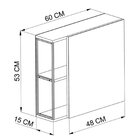 Gabinete De Banheiro Industrial De Chão 80cm Com Cuba Sobrepo