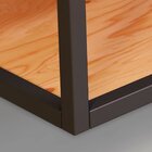 Gabinete De Banheiro Iron Rústico Madeira E Preto