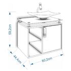 Gabinete De Banheiro Lagos 1 Pt Branco