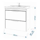 Gabinete De Banheiro Lavanda 1 Pt 1 Gv Amêndoa E Off White 59