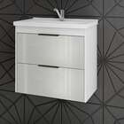Gabinete De Banheiro Lavanda 1 Pt 1 Gv Branco 59 Cm