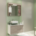 Gabinete de Banheiro Madeira Mezzo Blanco 53,50x80,20x40,20cm Napoli II Darabas Agardi