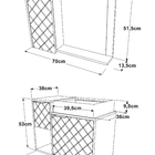 Gabinete De Banheiro Marbella Cor Branco (acompanha Toucador,