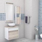 Gabinete de Banheiro Modena 58x61x42cm Mezzo Blanco Darabas Agardi
