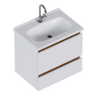 Gabinete De Banheiro Montado Em Aço Branco 60cm Vanilla Cozim