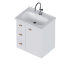 Gabinete De Banheiro Montado Em Madeira Branco C/ Lavatório 6