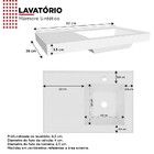 Gabinete De Banheiro Montado Em Madeira Cinza 60cm Aster C/ L