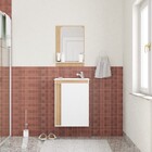 Gabinete De Banheiro Montado Em Madeira Jequitibá C/ Lavatóri