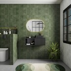 Gabinete De Banheiro Montado Em Madeira Ripada Preto 80cm Sem