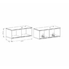 Gabinete De Banheiro Montado Em Madeira Ripada Preto 80cm Sem