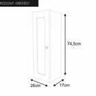 Gabinete De Banheiro Nordic 80cm Mazzu Completo Petróleo