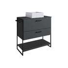 Gabinete De Banheiro Paricel Com Cuba Ametista Branca 1 Pt 1