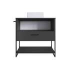 Gabinete De Banheiro Paricel Com Cuba Ametista Branca 1 Pt 1