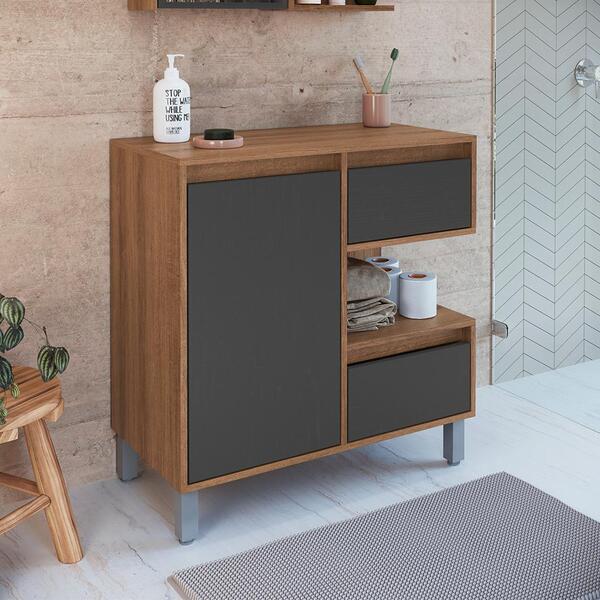 Gabinete De Banheiro Paula 1 Pt 2 Gv Mel E Grafite