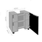 Gabinete De Banheiro Pequin 1 Pt Branco