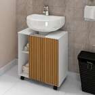 Gabinete De Banheiro Pequin 1 Pt Branco