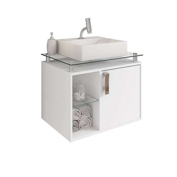 Gabinete De Banheiro Porto 1 Pt Branco